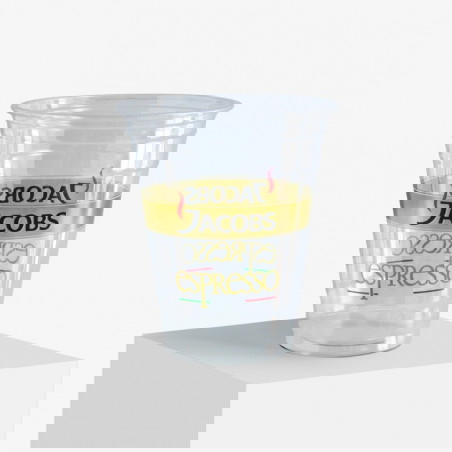 Gobelet en plastique imprimé avec logo 'Jacobs Espresso'
