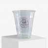 Personlig plastmugg med logotyp "Desserthuset"
