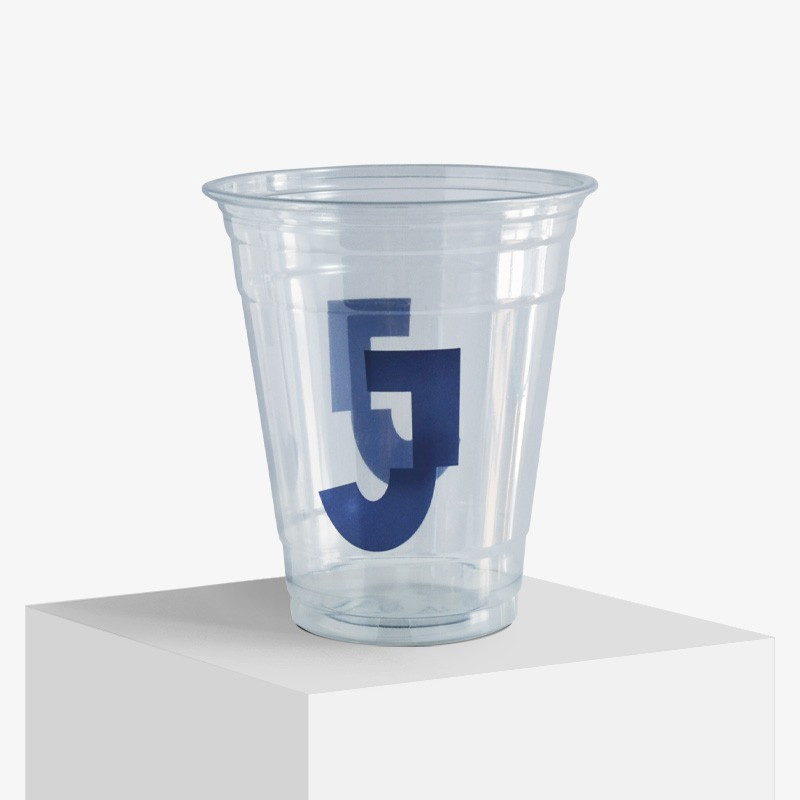 350 ml plastmugg i 6-färgstryck med logotyp