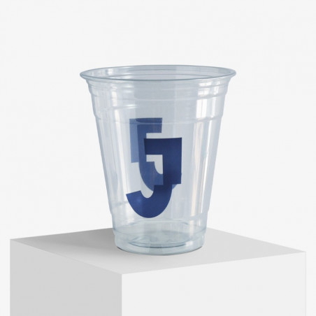 Custom 350 ml plastic cup in 6-colour print