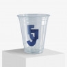 Bicchiere in plastica personalizzato da 350 ml con stampa a 6 colori