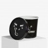 Personalized ice cream cup with lid with Gourmetfleisch logo and design