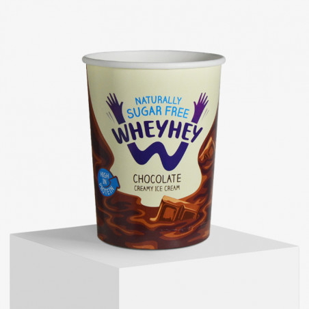 Bol à soupe en carton sans couvercle personnalisé en couleur avec le logo Wheyhey