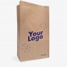 16L custom printed paper bag in kraft for takeaway