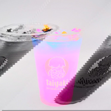 Gobelet en plastique imprimé personnalisé pour boissons froides avec logo 'Takiyaki'