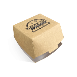 Boîtes à burger personnalisables 117x117x80 mm