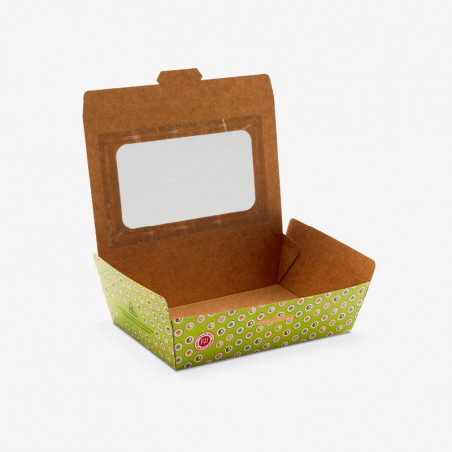 Custom printed sushibox with kraft paper on the inside