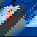 Close-up of custom printed food cup with sweets