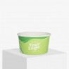 Copo para gelado impresso personalizado de 200 ml com superfície verde