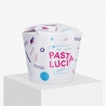 Scatola di noodle bianca stampata con "Your Logo"