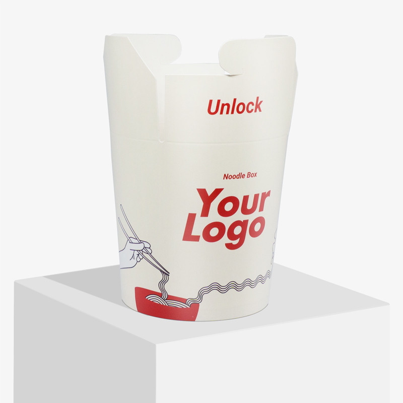 Boîte de pâtes ouverte de 480 ml imprimée avec "Your Logo"
