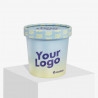 Custom printed 300 ml food cup with lid
