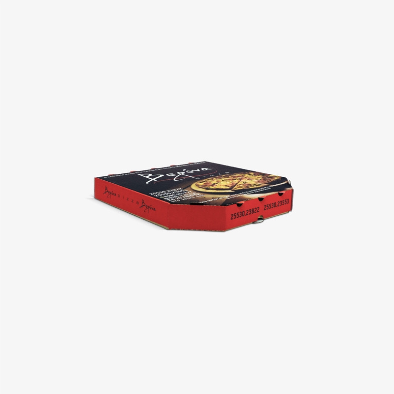 Custom printed pizza box in size 30x30 cm