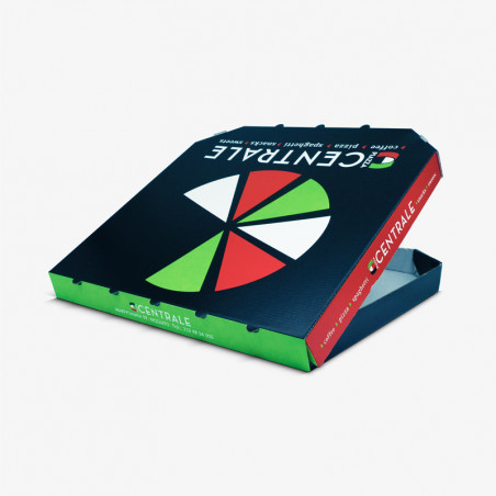 QUARKZMAN Scatole Per Pizza, 24Pz 8.07x6.5x1.77 Pollici - Contenitore Fetta Singola Pizza, Scatola Per Fetta Pizza Triangolo, Cartone Per Confezionamento Mini Pizza Festa Pizza (Bianco