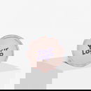 Låg til suppebæger med tryk i lyserød og blå