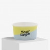 Custom printed ice cream cup in matte white size 160 ml