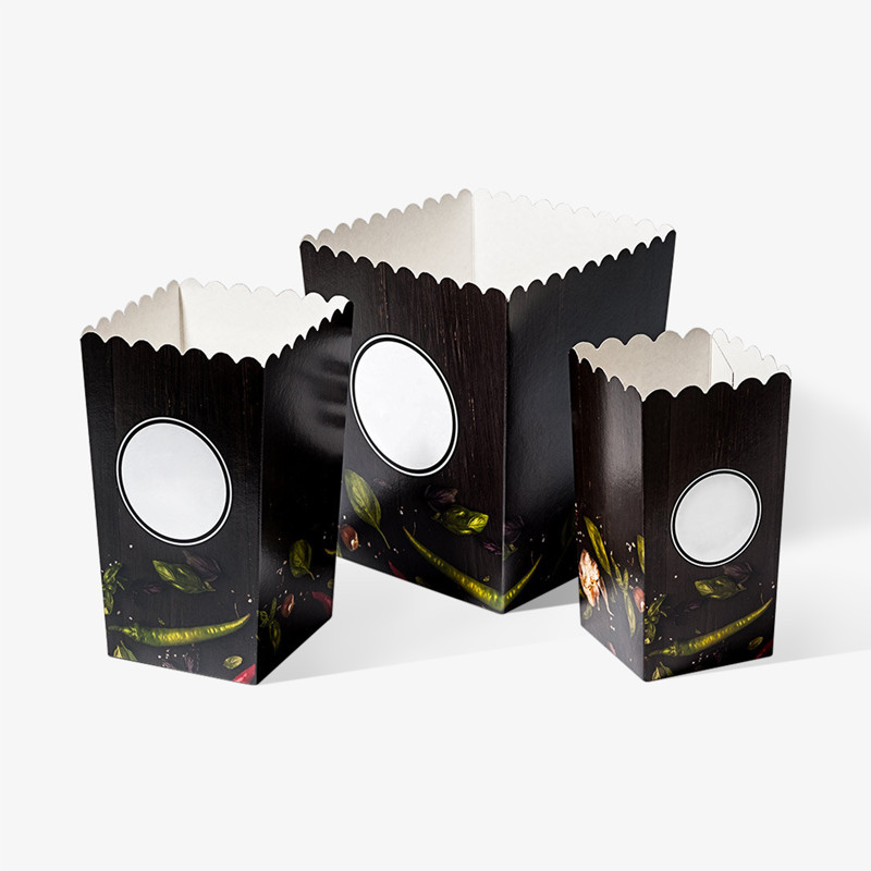 Get branded popcorn boxes from only 500 pcs.