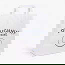 Buste di carta da 11L in bianco con logo Doughnut Time