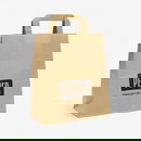 Bolsa takeaway personalizada de 6L en kraft marrón con serigrafía