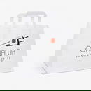 18L custom takeaway bag in white with logo