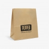 6L custom takeaway bag without handles with 1-color logo print