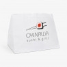 18L custom takeaway bag printed with Okinawa Sushi & Grill logo in 2 colors