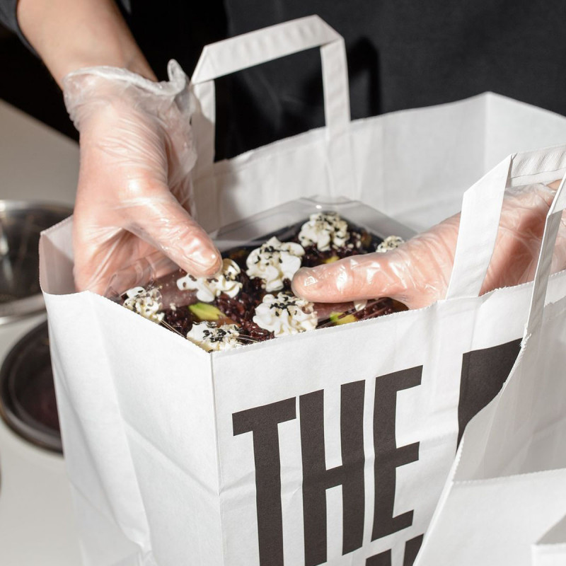 Allover printed bulk paper bags from 0,15€ per piece