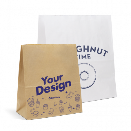 Sacchetti di carta a fondo quadrato