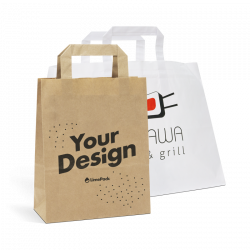 Screen Printed Takeaway bags