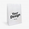 Block bottom paper bag with custom design