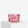 115 ml biodegradable ice cream cup with your logo