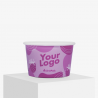 180 ml biodegradable ice cream cup with your logo