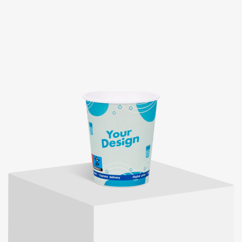 Custom Flexo Printing Compostable Single Wall Paper Cup For