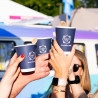 Branded 12 oz double wall cups for Clean Co