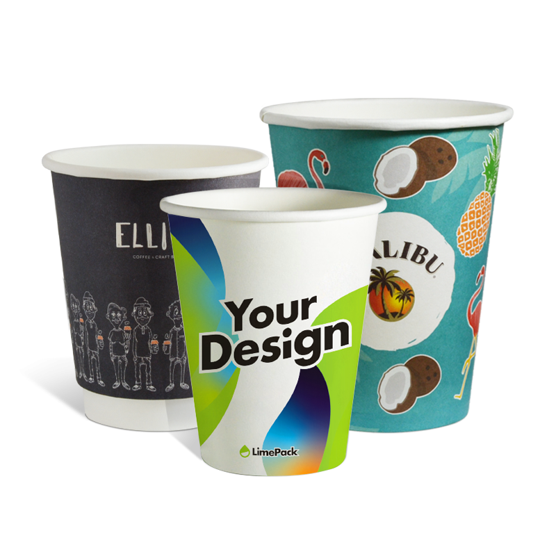 Branded paper cups – Free design help & express delivery