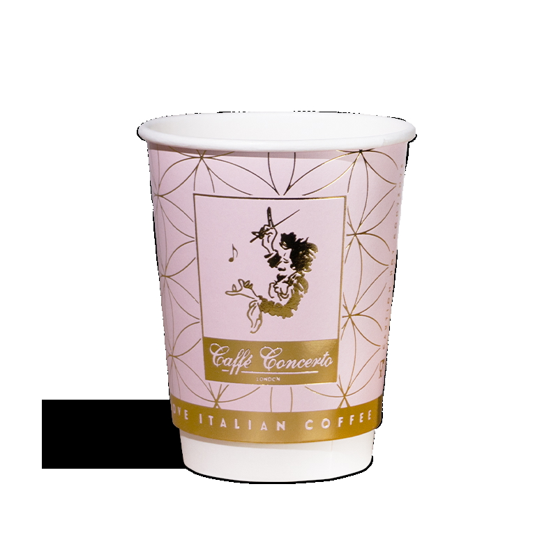 Hot foil paper cups