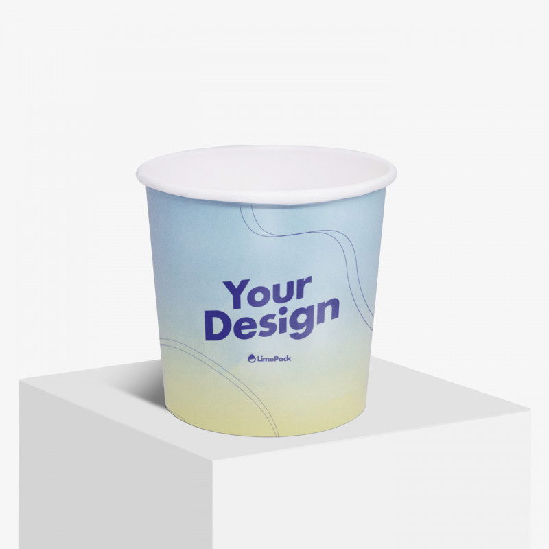 Ice cream tubs with lids