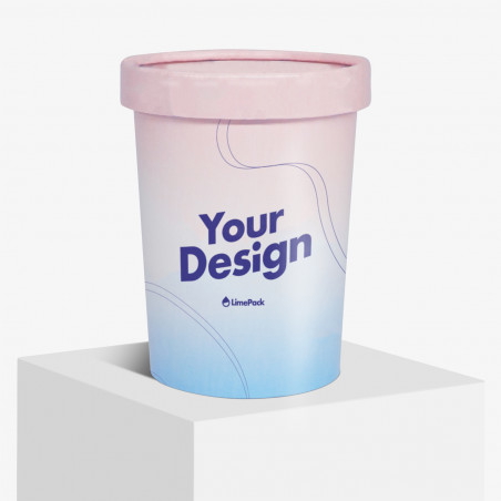 Ice cream tubs with lids