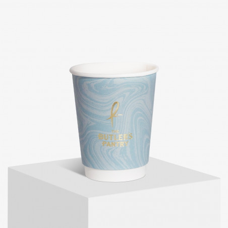 Hot foil paper cups