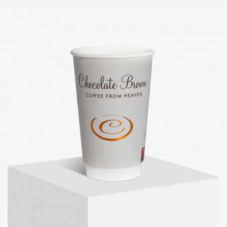 Hot foil paper cups