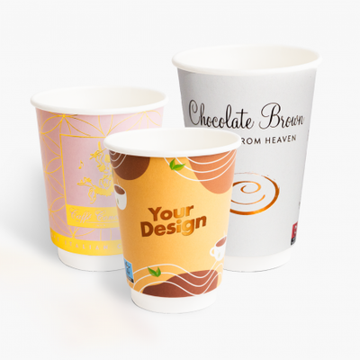 Hot foil paper cups