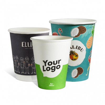 Paper cups (One-Page Concept)