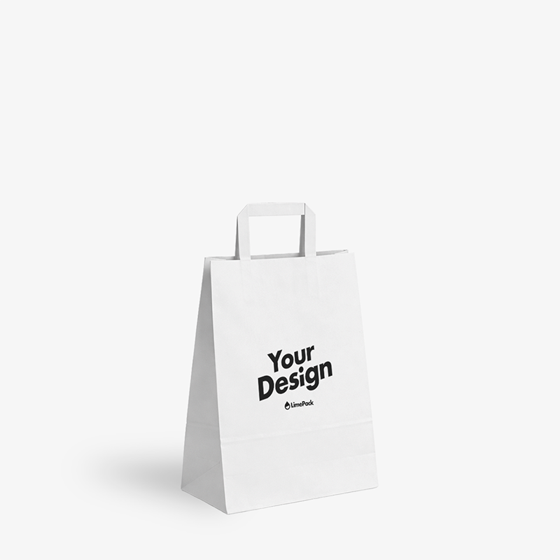Takeaway bags with logo print