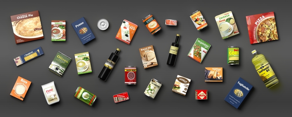 food packaging for different brands