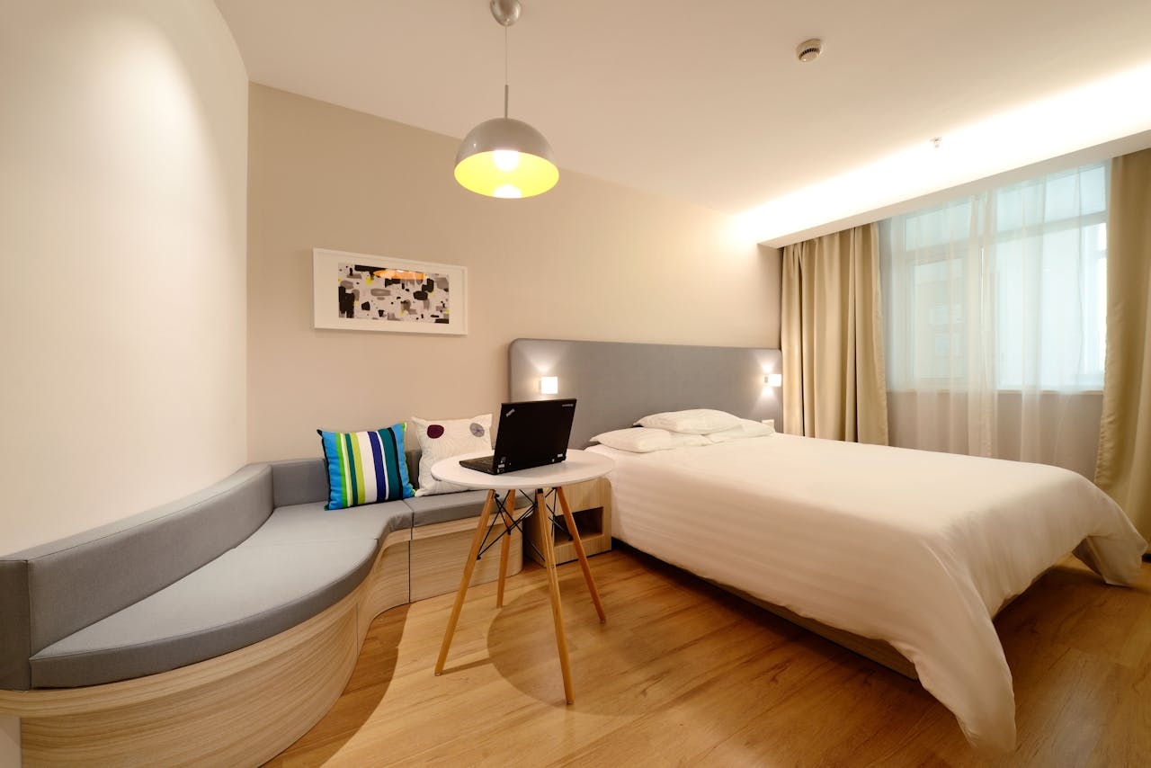 Beautiful modern hotel room design