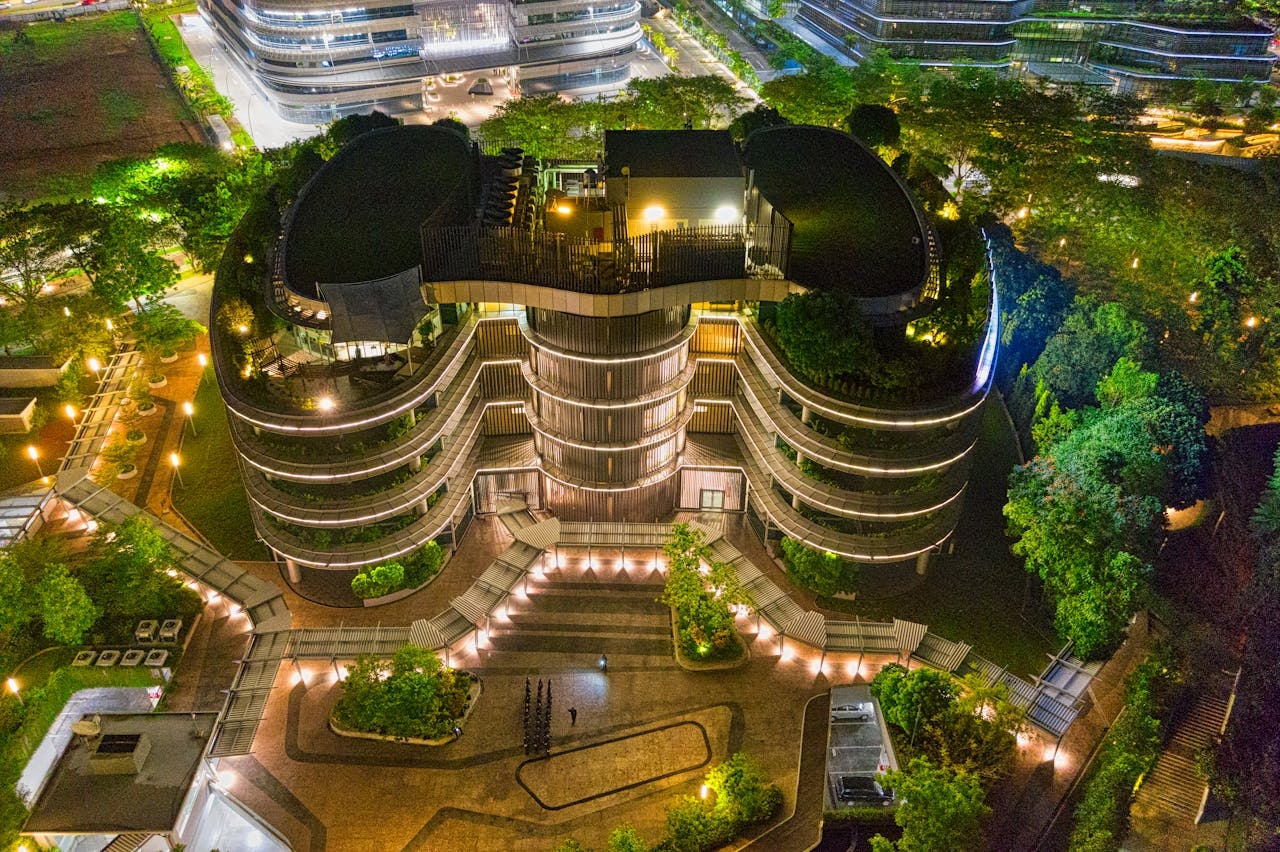 Green ecofriendly modern hotel Indonesia