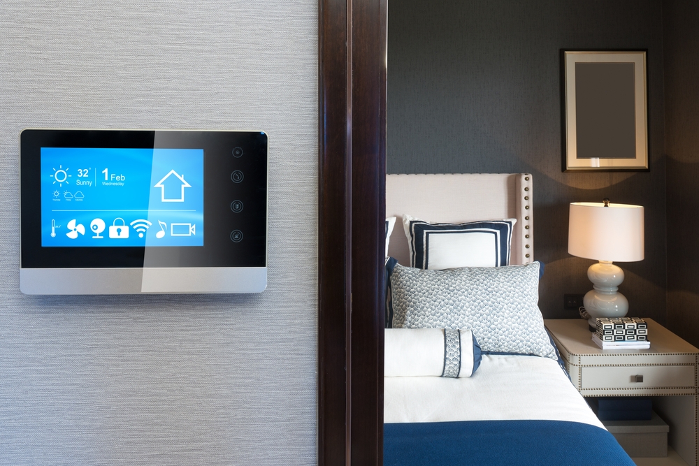 smart screen hotel modern bedroom