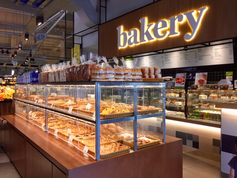 interior of a bakery