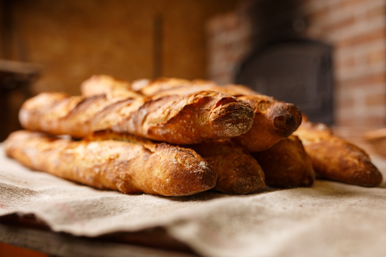 Baked Baguette Breads